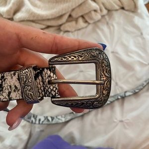 Snake skin belt